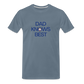 Dad Knows Best Father's Day Gift T-Shirt - steel blue