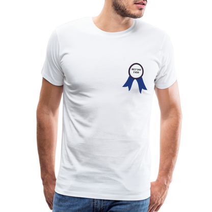 Best Dad Ever! Men's Premium Father's Day Gift T-Shirt - white