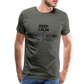 Keep Calm and Call Dad Men's Premium Gift T-Shirt - asphalt gray