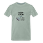 Keep Calm and Call Dad Men's Premium Gift T-Shirt - steel green