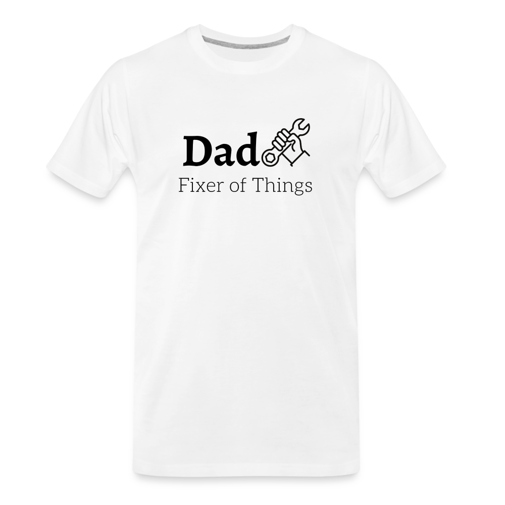 Dad Fixer of Things Men's Gift T- Shirt - white, Unique Gift Ideas, Gifts for Dad, Unique Gift Catalog, best gifts for father's day, dad gifts ideas, gifts for dad, top deals on gifts, for dad who has everything gift, best gifts for dad, birthday gifts for dad,  Best gifts in the world, last minute gift for dad, presents for dads, dad's gift ideas for men