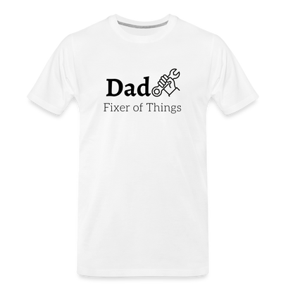 Dad Fixer of Things Men's Gift T- Shirt - white, Unique Gift Ideas, Gifts for Dad, Unique Gift Catalog, best gifts for father's day, dad gifts ideas, gifts for dad, top deals on gifts, for dad who has everything gift, best gifts for dad, birthday gifts for dad,  Best gifts in the world, last minute gift for dad, presents for dads, dad's gift ideas for men