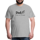 Dad Fixer of Things Men's Gift T- Shirt - heather gray