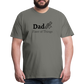 Dad Fixer of Things Men's Gift T- Shirt - asphalt gray