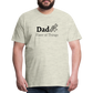 Dad Fixer of Things Men's Gift T- Shirt - heather oatmeal