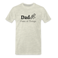 Dad Fixer of Things Men's Gift T- Shirt - heather oatmeal