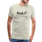 Dad Fixer of Things Men's Gift T- Shirt - heather oatmeal