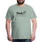 Dad Fixer of Things Men's Gift T- Shirt - steel green