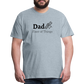 Dad Fixer of Things Men's Gift T- Shirt - heather ice blue