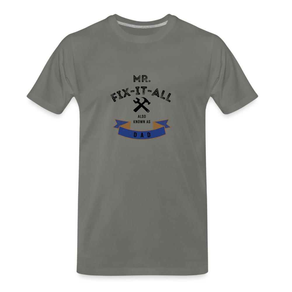 Mr. Fix It All Men's Premium Gift T-Shirt - asphalt gray