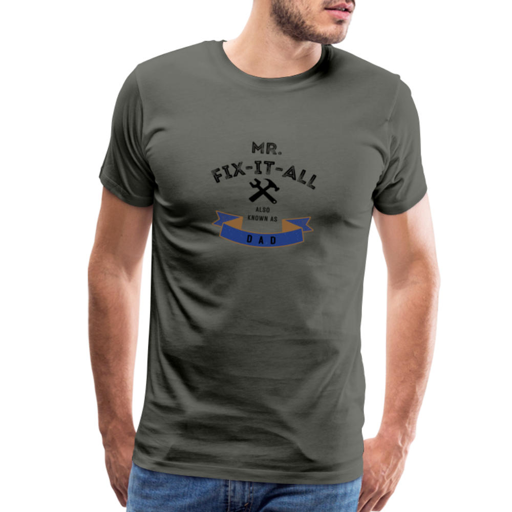 Mr. Fix It All Men's Premium Gift T-Shirt - asphalt gray