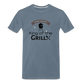 King of The Grill Men's Premium Gift T-Shirt - steel blue