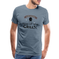 King of The Grill Men's Premium Gift T-Shirt - steel blue