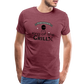 King of The Grill Men's Premium Gift T-Shirt - heather burgundy