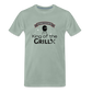 King of The Grill Men's Premium Gift T-Shirt - steel green