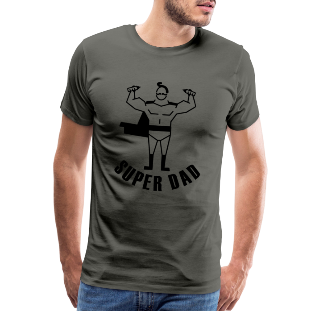 Super Dad Men's Premium Gift Shirt - asphalt gray