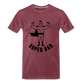Super Dad Men's Premium Gift Shirt - heather burgundy