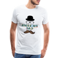 Amazing Dad Mustache Men's Premium  T-Shirt - white