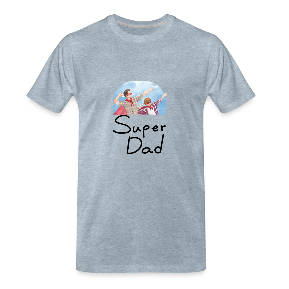 Super Dad Men's Premium Gift T-Shirt - heather ice blue