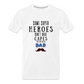 Some Super Heroes Don't Have Capes They Are Called Dad Men's Premium Gift T-Shirt - white, Unique Gift Ideas, Gifts for Dad, Unique Gift Catalog, best gifts for father's day, dad gifts ideas, gifts for dad, top deals on gifts, for dad who has everything gift, best gifts for dad, birthday gifts for dad,  Best gifts in the world, last minute gift for dad, presents for dads, dad's gift ideas for men, funny gift shirt for men, funny shirt, hilarious shirt