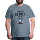 Some Super Heroes Don't Have Capes They Are Called Dad Men's Premium Gift T-Shirt - steel blue