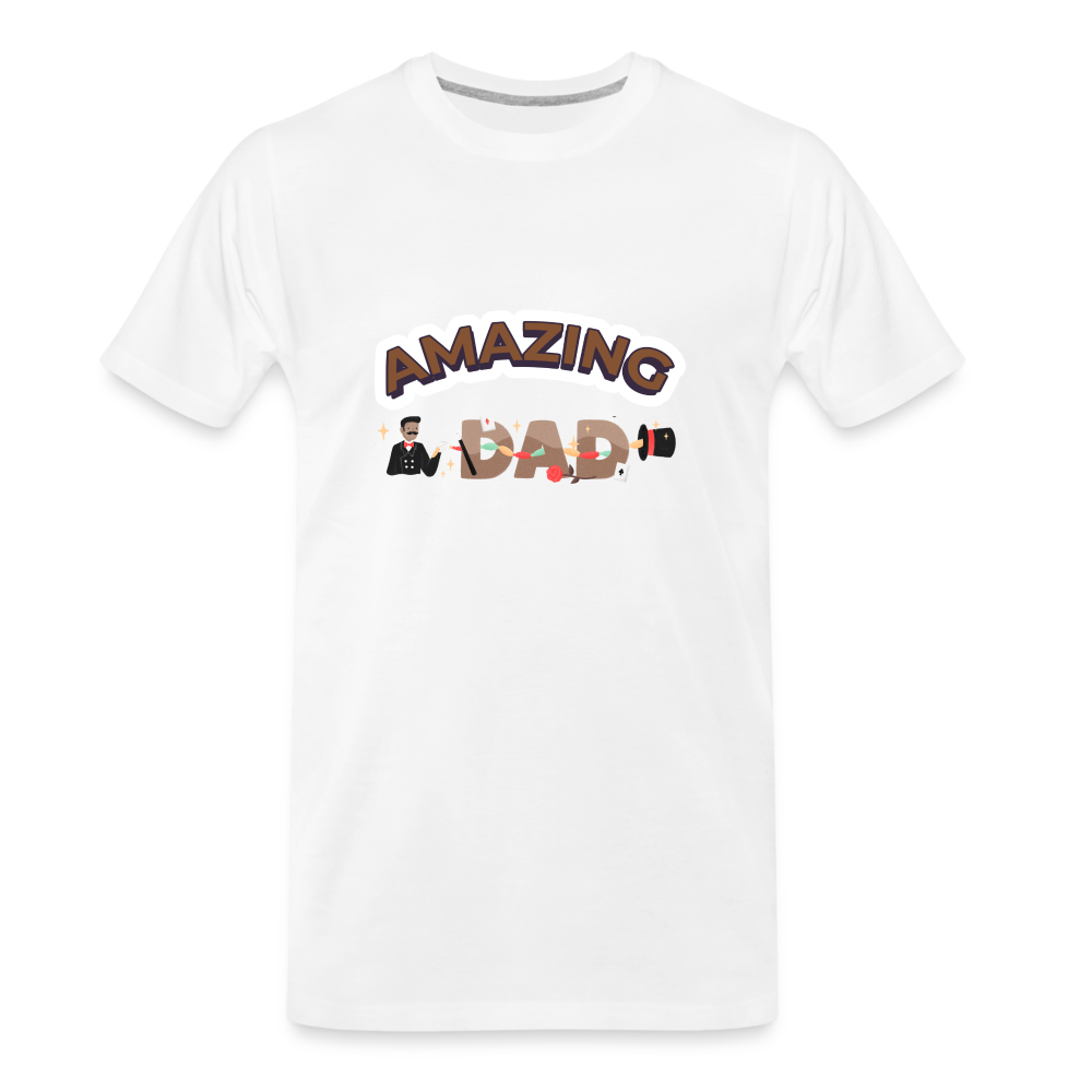 Amazing Dad Men's Premium Gift T-Shirt | Birthday T-shirt | First Time Dad | For Father's Day | Birthday Gift - white, Best Dad of the world premium gift shirt, Birthday T-shirt, First Time Dad, For Father's Day, Birthday Gift, Father's Day gift ideas, father's day gift, cool father's day gifts, gifts for father's Day, Luxury father's day gifts, One of a kind Father's Day Gifts, thoughtful Dad Gifts,