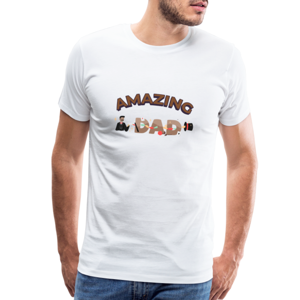 Amazing Dad Men's Premium Gift T-Shirt | Birthday T-shirt | First Time Dad | For Father's Day | Birthday Gift - white, Unique Gift Ideas, Gifts for Dad, Unique Gift Catalog, best gifts for father's day, dad gifts ideas, gifts for dad, top deals on gifts, for dad who has everything gift, best gifts for dad, birthday gifts for dad,  Best gifts in the world, last minute gift for dad, presents for dads, dad's gift ideas for men
