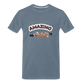 Amazing Dad Men's Premium Gift T-Shirt | Birthday T-shirt | First Time Dad | For Father's Day | Birthday Gift - steel blue
