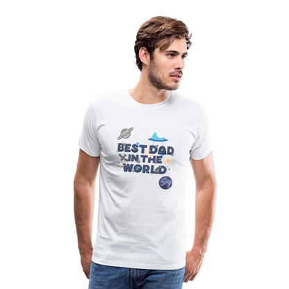 Best Dad of the world premium gift shirt | Birthday T-shirt | First Time Dad | For Father's Day | Birthday Gift - white, Best Dad of the world premium gift shirt, Birthday T-shirt, First Time Dad, For Father's Day, Birthday Gift, Father's Day gift ideas, father's day gift, cool father's day gifts, gifts for father's Day, Luxury father's day gifts, One of a kind Father's Day Gifts, thoughtful Dad Gifts, 